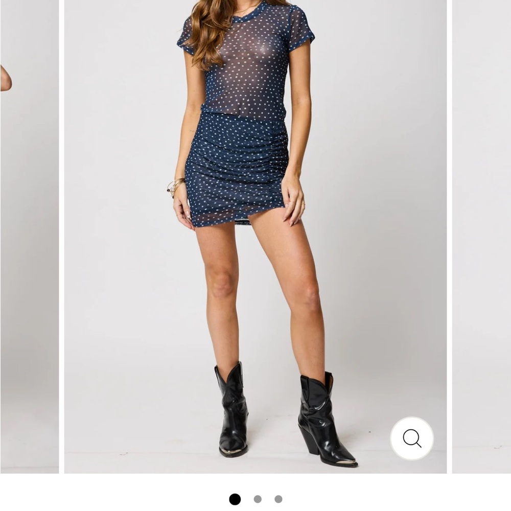Elegant Navy Polka Dot shirt